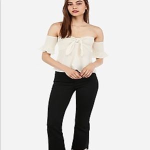 Off the shoulder crop top